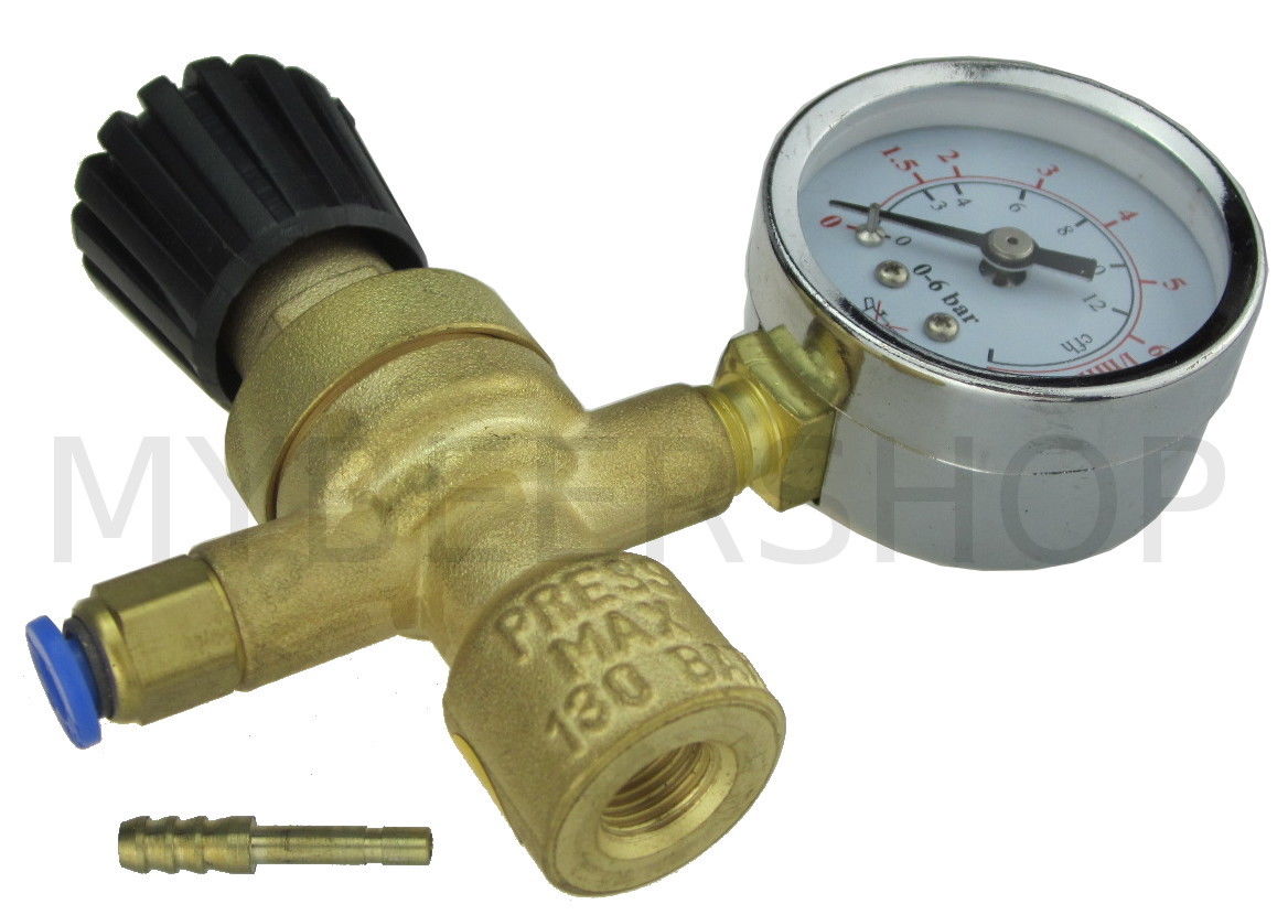 DISPOSABLE GAS BOTTLE REGULATOR CO2 CARBON DIOXIDE ARGON